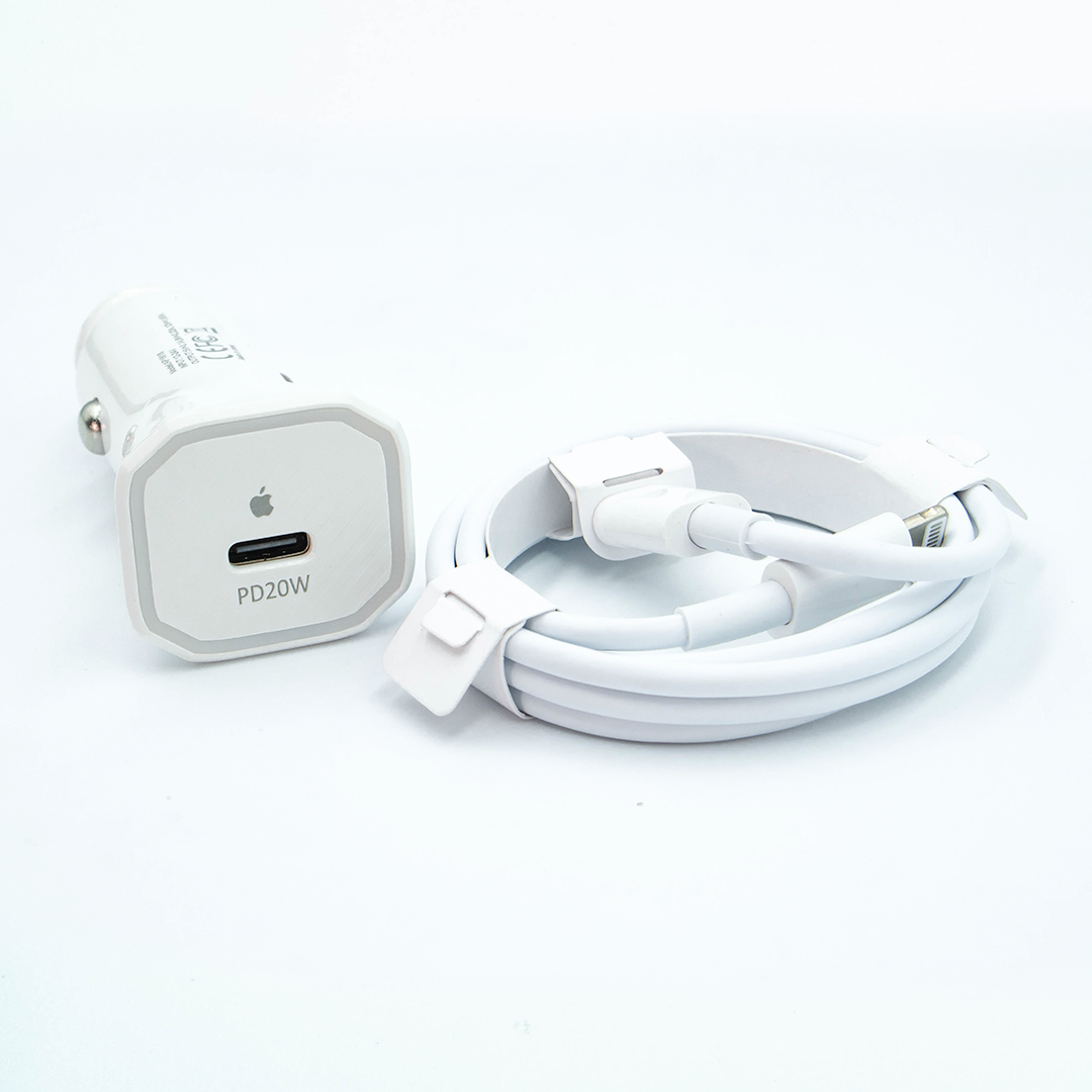 Cargador Carga Rápida 20w para Vehiculo Sin y Con Cable Certificado.